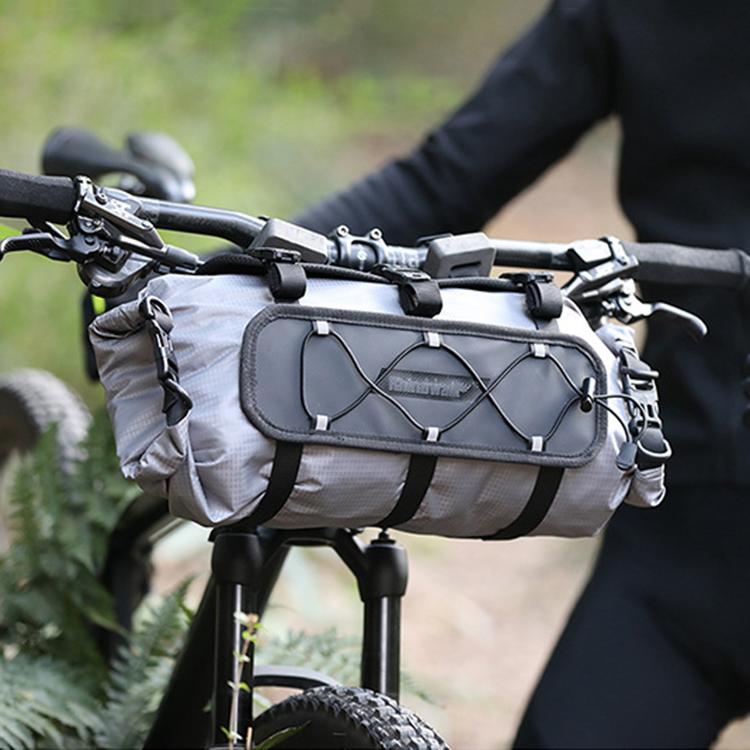 Rhinowalk RK9300 Large-capacity Waterproof Outdoor Cycling Front Bag Bicycle Hanging Bag(Gray)