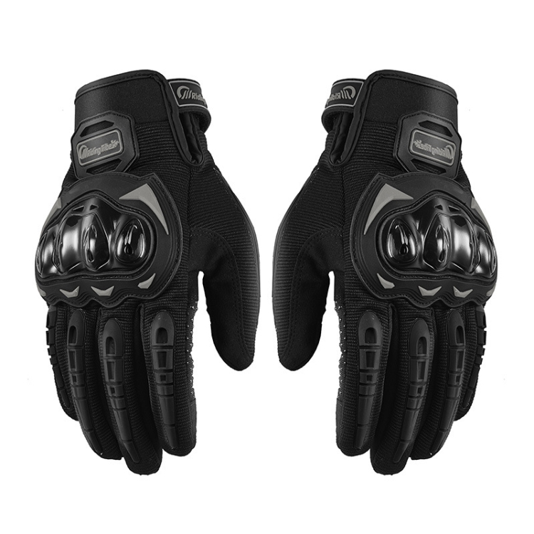 Riding Tribe MCS-17 Motorcycle Gloves Touch Screen Outdoor Riding Gloves, Size: M(Black)