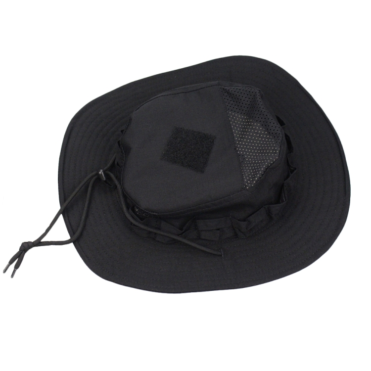 Round Edge Benny Hat Outdoor Hiking Camping Fishing Sunshade Hat(Black)