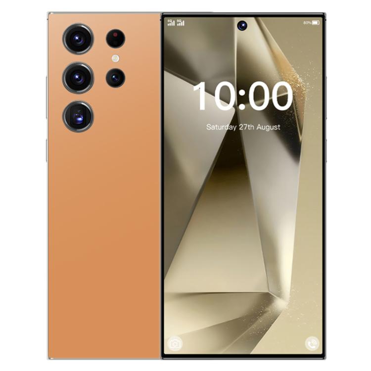 S24 Ultra / S7, 4GB+128GB, 6.75 inch Android 10 MTK6750 Octa Core, Network: 4G, Dual SIM, Plug:UK Plug(Orange)
