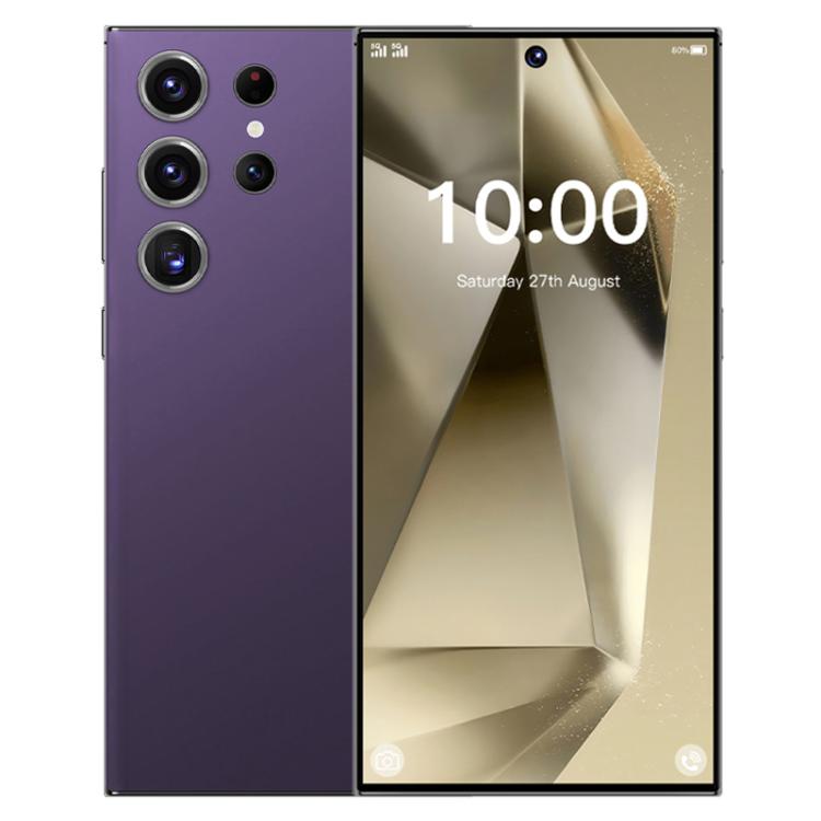 S24 Ultra / S7, 4GB+128GB, 6.75 inch Android 10 MTK6750 Octa Core, Network: 4G, Dual SIM, Plug:UK Plug(Purple)