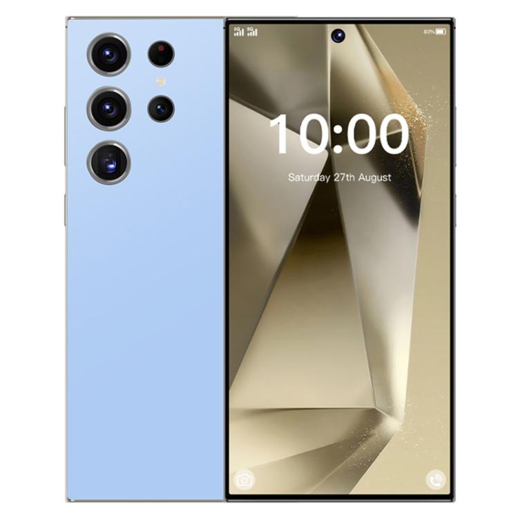S24 Ultra / S7, 4GB+128GB, 6.75 inch Android 10 MTK6750 Octa Core, Network: 4G, Dual SIM, Plug:UK Plug(Sky Blue)