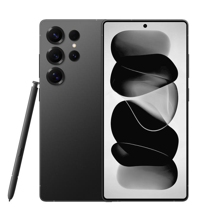 S25 Ultra / Q25, 4GB+64GB, 6.75 inch Android 12 MTK6762 Octa Core, Network: 4G, Dual SIM, with Stylus Pen, Plug:AU Plug(Titanium Black)