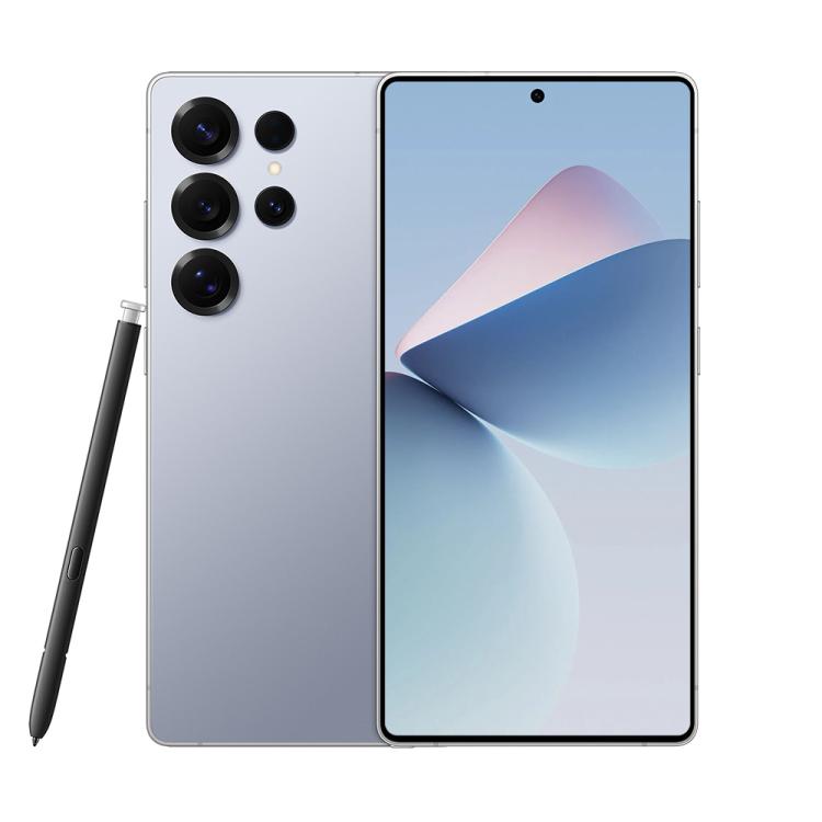 S25 Ultra / Q25, 4GB+64GB, 6.75 inch Android 12 MTK6762 Octa Core, Network: 4G, Dual SIM, with Stylus Pen, Plug:UK Plug(Titanium Silver Blue)