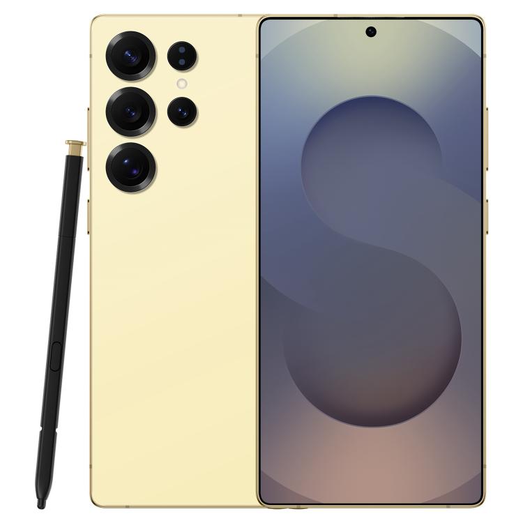 S25 Ultra / S11, 4GB+64GB, 6.75 inch Android 12 MTK6762 Octa Core, Network: 4G, Dual SIM, Plug:EU Plug(Yellow)