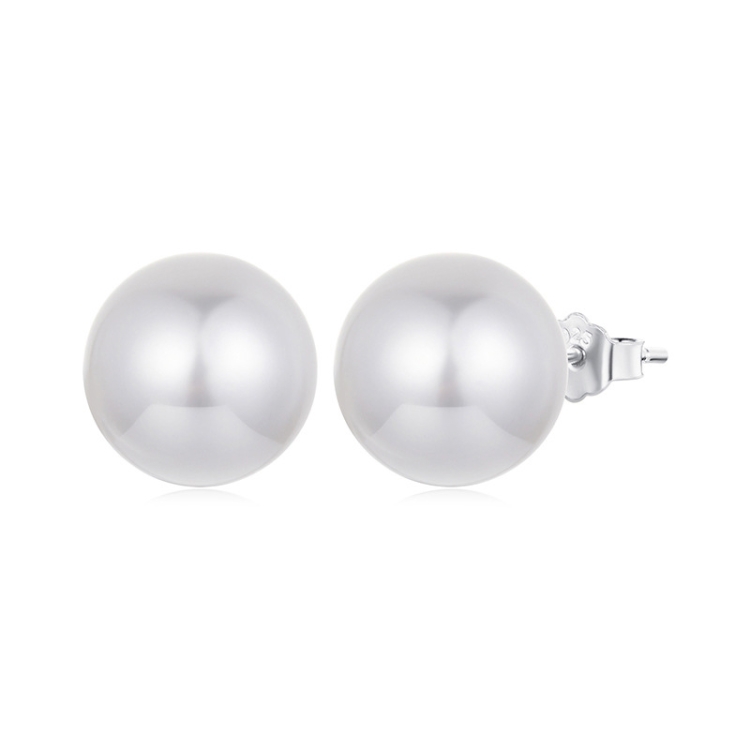 S925 Sterling Silver Elegant Seashell Earrings(12mm)