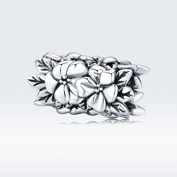 S925 Sterling Silver Flowers Beads DIY Bracelet Necklace Accessories