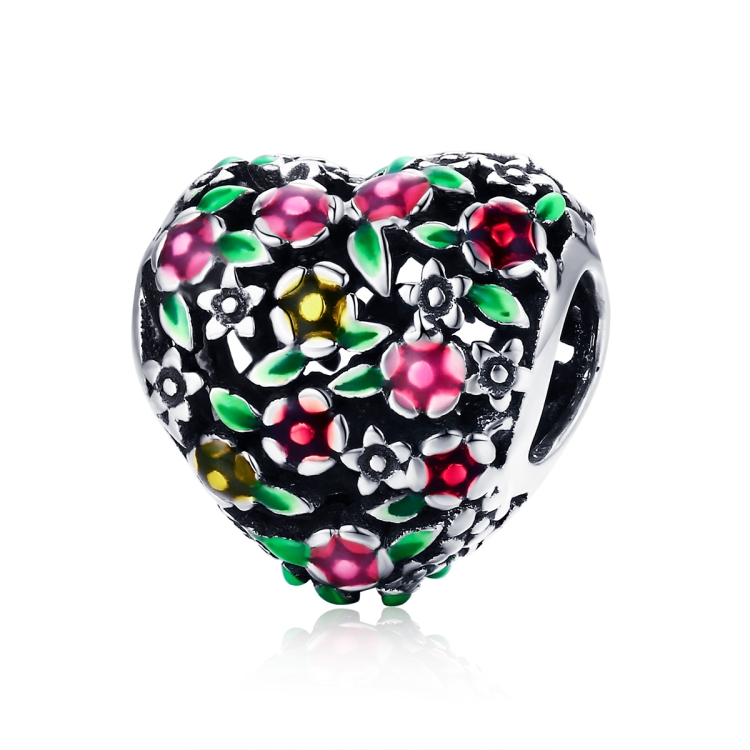 S925 Sterling Silver Flowers Valley Beads DIY Bracelet Necklace Accessories