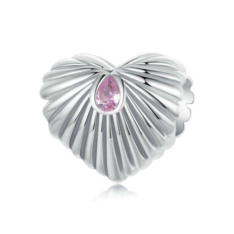 S925 Sterling Silver Love DIY Jewelry Beads(SCC2693)