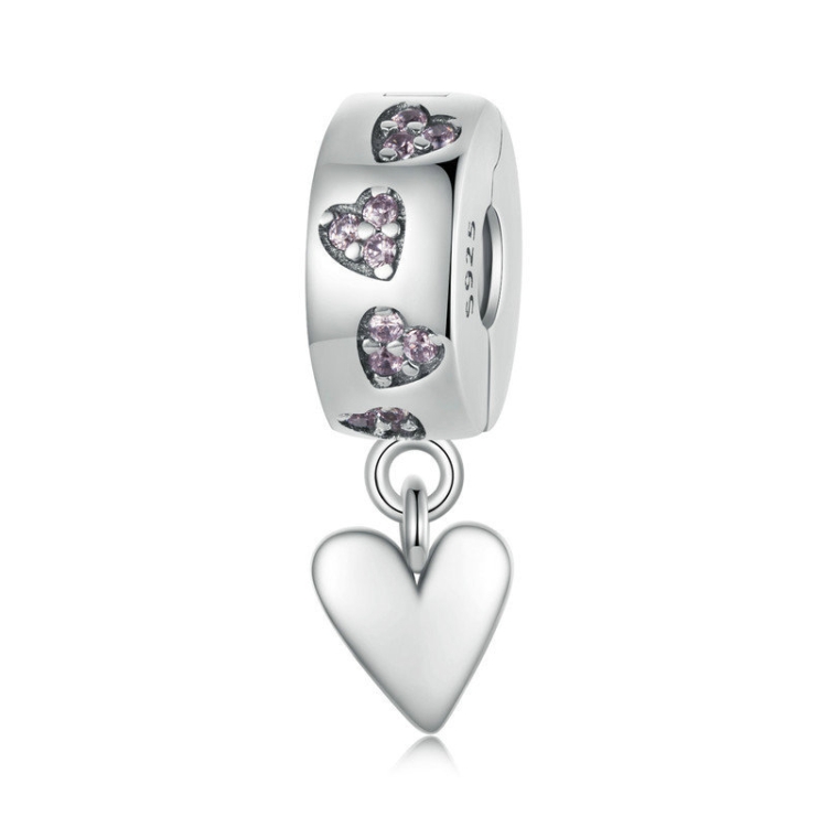 S925 Sterling Silver Love DIY Jewelry Beads(SCC2694)