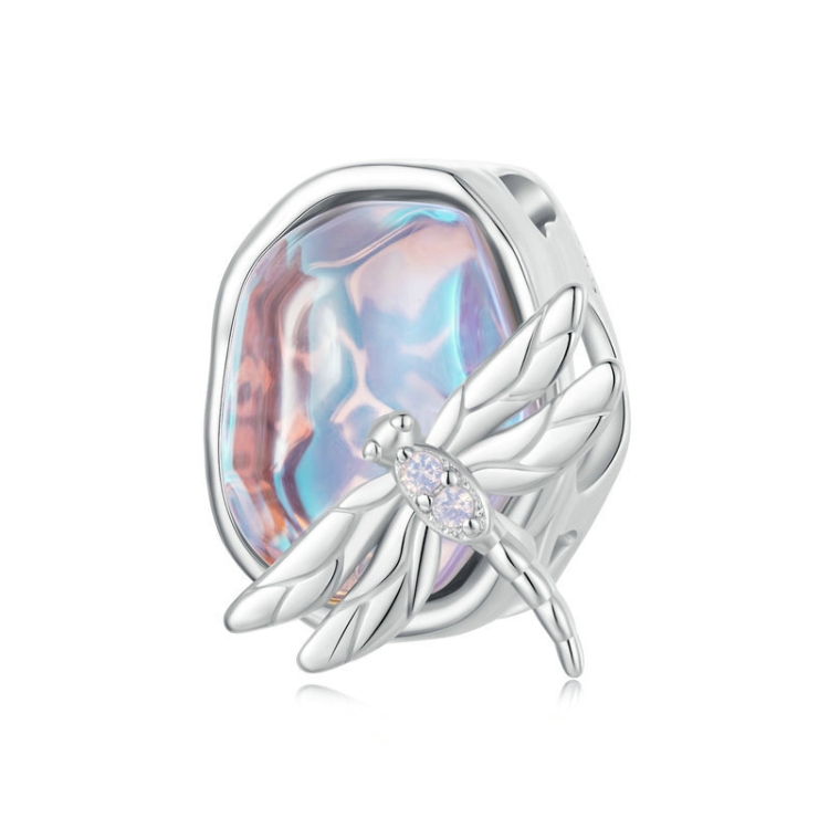 S925 Sterling Silver Magic Dragonfly DIY Beads(BSC987)