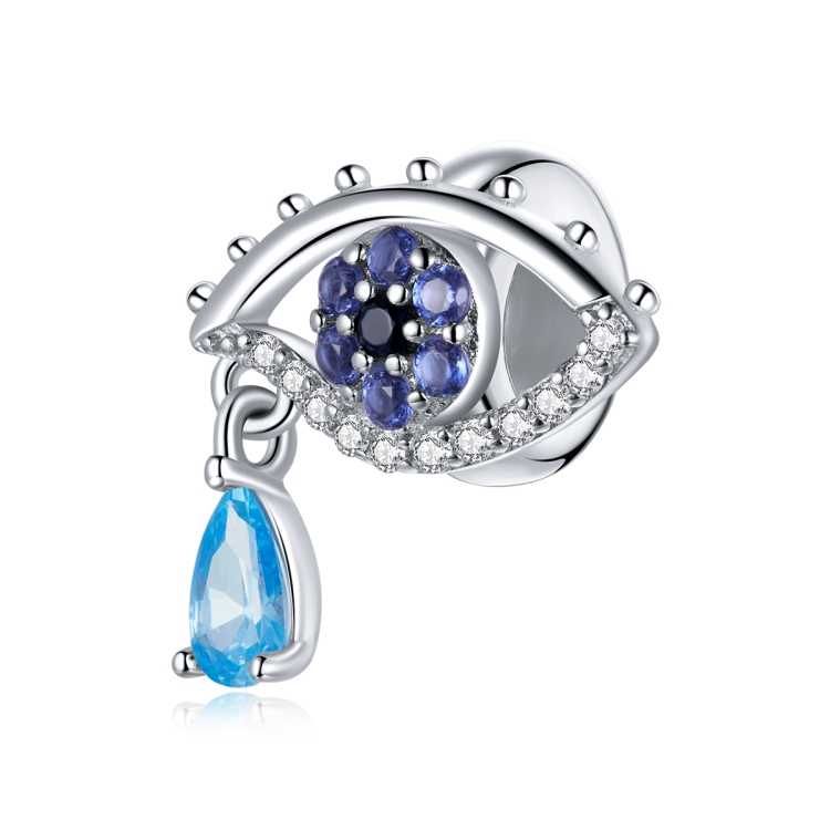 S925 Sterling Silver Mysterious Eye Beads DIY Bracelet Necklace Accessories