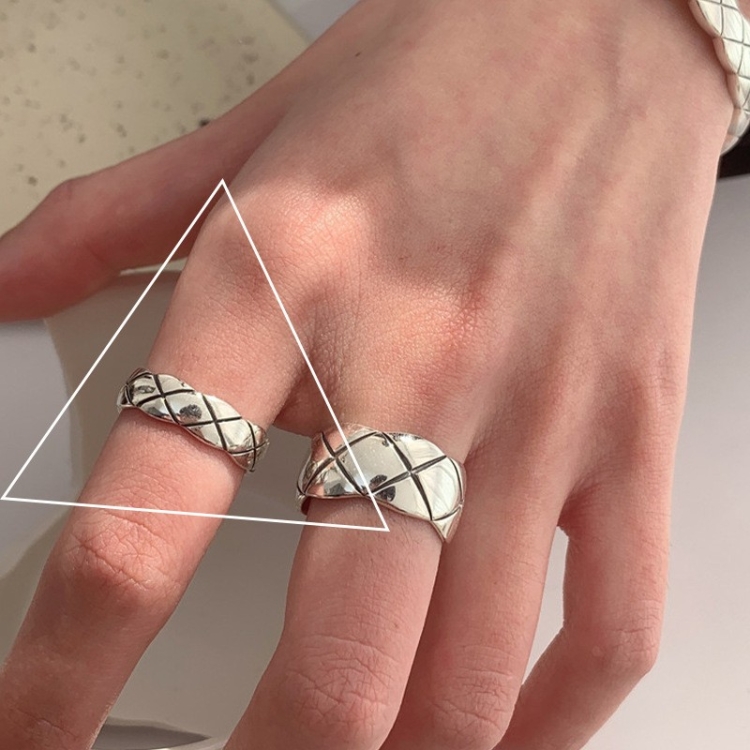 S925 Sterling Silver Vintage Ring Chain Jewelry, Color: J2789