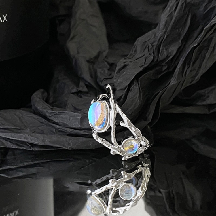 S925 Sterling Silver Vintage Ring Chain Jewelry, Color: J2977