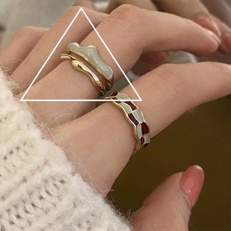 S925 Sterling Silver Vintage Ring Chain Jewelry, Color: J3456