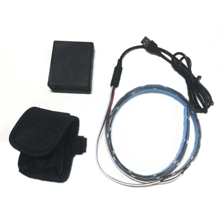 Scooter Chassis RGB Ambient Lighting Strip With Battery Compartment, Specification: 0.5m 9 Lights