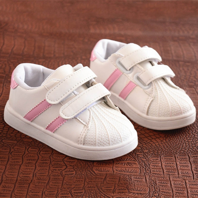 Shell Head Sneakers Casual Shoes for Children, Shoe Size:22(Pink)