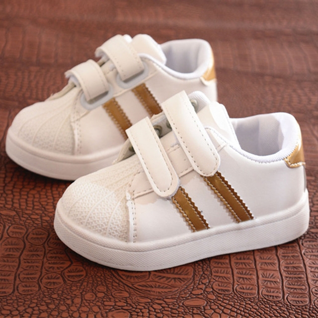 Shell Head Sneakers Casual Shoes for Children, Shoe Size:25(Gold)