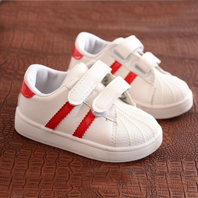 Shell Head Sneakers Casual Shoes for Children, Shoe Size:27(Red)