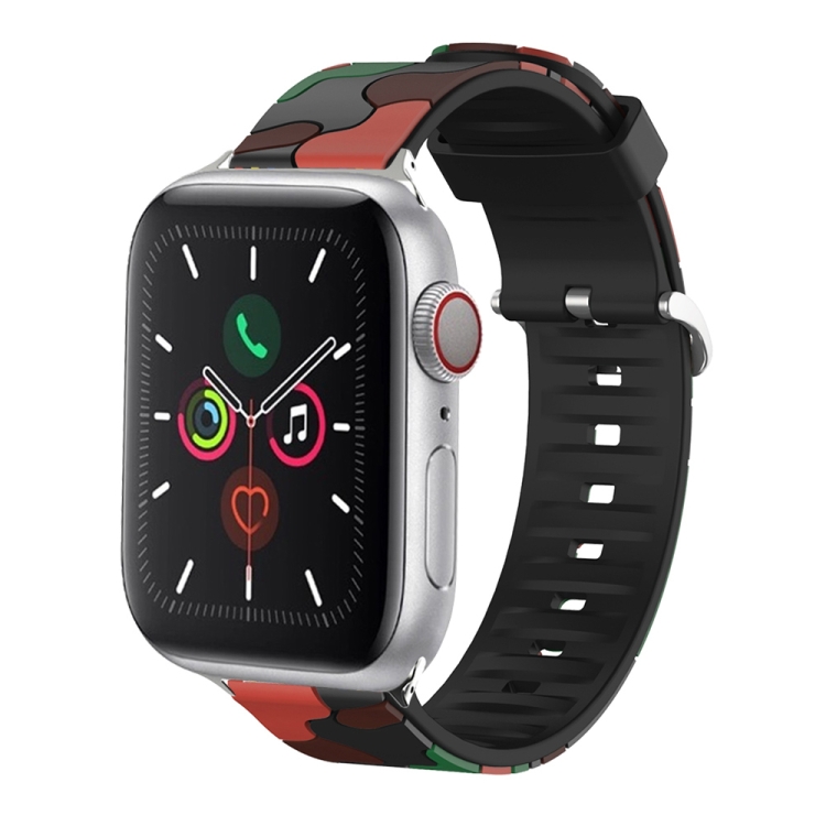 Silicone Replaceable Watch Band For Apple Watch Series 7 41mm / 6 & SE & 5 & 4 40mm / 3 & 2 & 1 38mm(6)