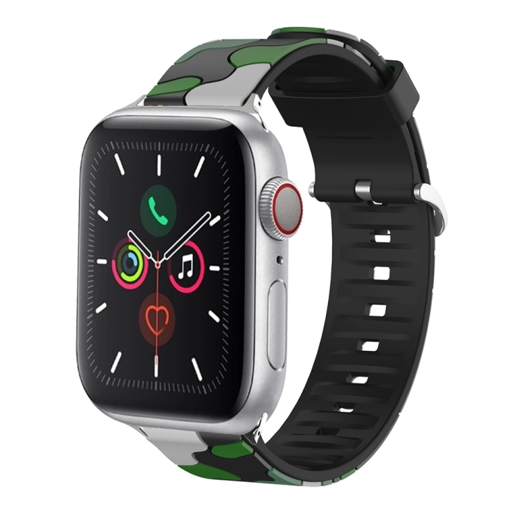 Silicone Replaceable Watch Band For Apple Watch Series 9&8&7 41mm / SE 3&SE 2&6&SE&5&4 40mm / 3&2&1 38mm(11)