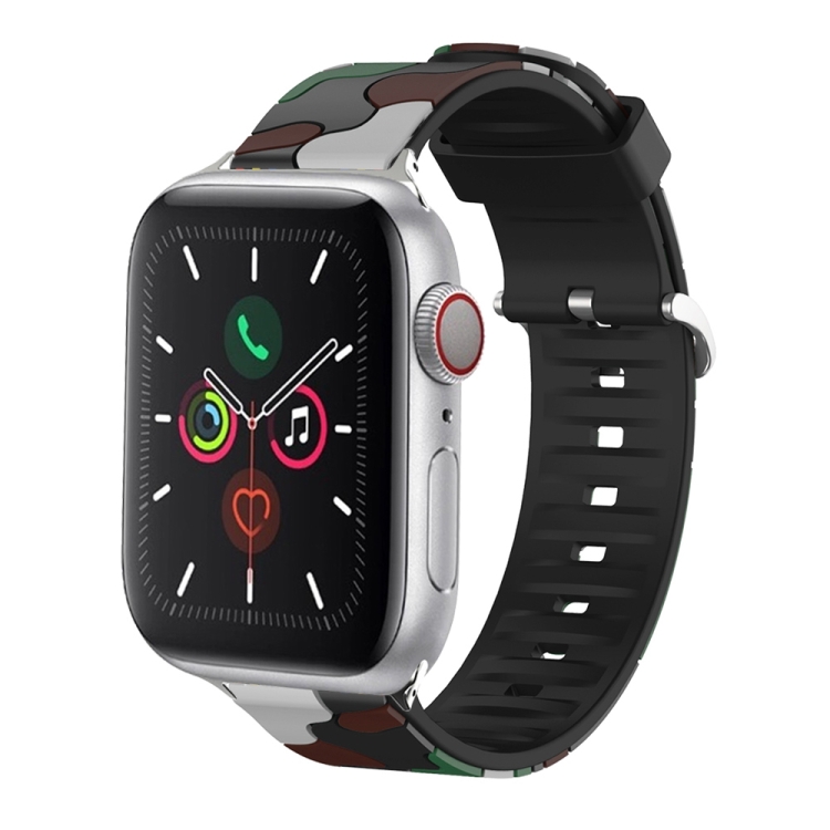 Silicone Replaceable Watch Band For Apple Watch Series 9&8&7 41mm / SE 3&SE 2&6&SE&5&4 40mm / 3&2&1 38mm(12)