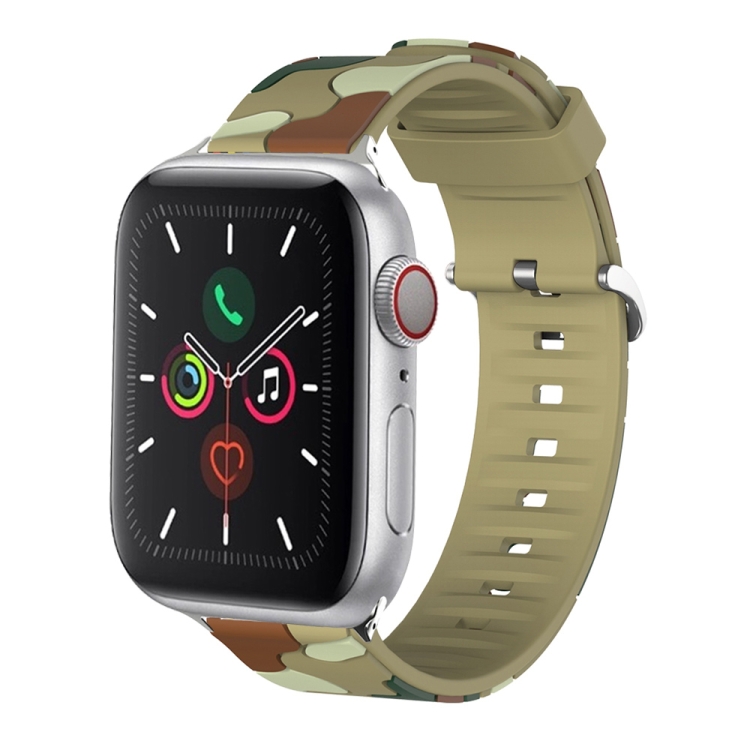 Silicone Replaceable Watch Band For Apple Watch Series 9&8&7 41mm / SE 3&SE 2&6&SE&5&4 40mm / 3&2&1 38mm(8)