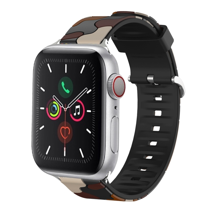 Silicone Replaceable Watch Band For Apple Watch Series 9&8&7 41mm / SE 3&SE 2&6&SE&5&4 40mm / 3&2&1 38mm(9)