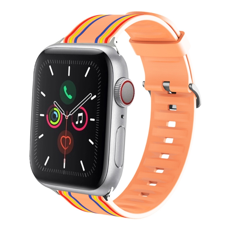 Silicone Replaceable Watch Band For Apple Watch Ultra 49mm&Watch Ultra 2 49mm / Series 9&8&7 45mm / SE 3&SE 2&6&SE&5&4 44mm / 3&2&1 42mm(15)