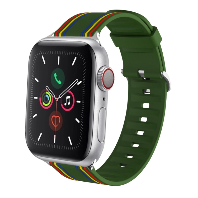 Silicone Replaceable Watch Band For Apple Watch Ultra 49mm&Watch Ultra 2 49mm / Series 9&8&7 45mm / SE 3&SE 2&6&SE&5&4 44mm / 3&2&1 42mm(16)