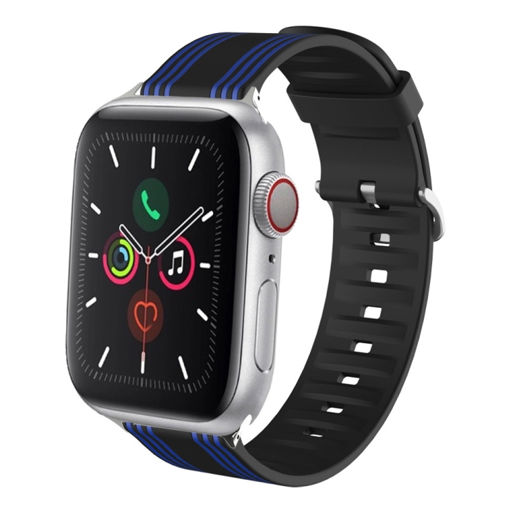 Silicone Replaceable Watch Band For Apple Watch Ultra 49mm&Watch Ultra 2 49mm / Series 9&8&7 45mm / SE 3&SE 2&6&SE&5&4 44mm / 3&2&1 42mm(4)
