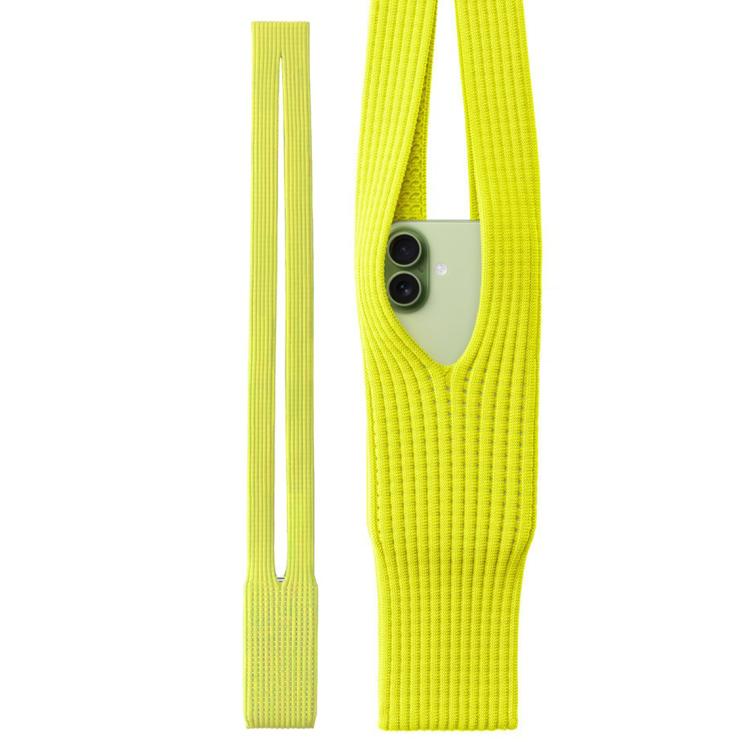 Single-Shoulder Accessory Phone Pocket Mini Bag, Size:Long(Lemon Yellow)