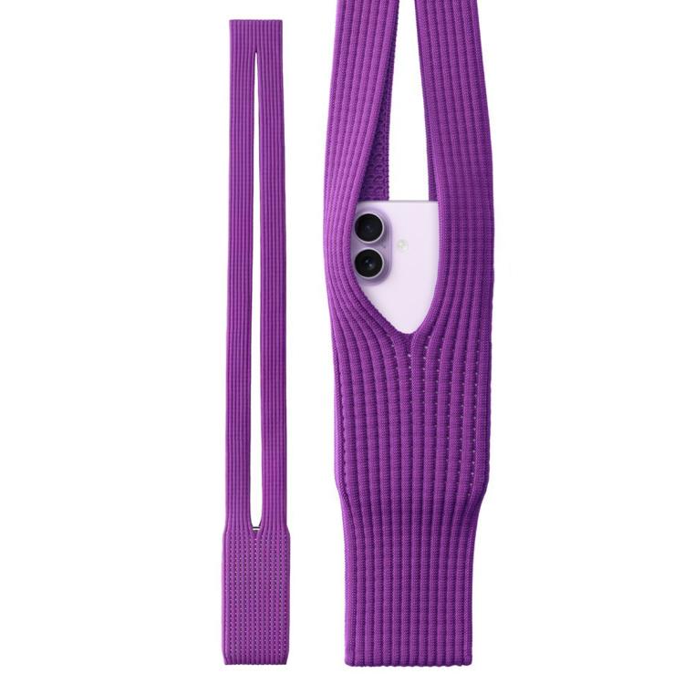Single-Shoulder Accessory Phone Pocket Mini Bag, Size:Long(Purple)
