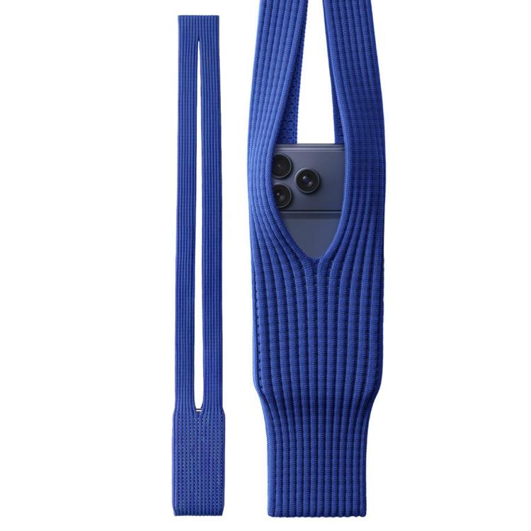 Single-Shoulder Accessory Phone Pocket Mini Bag, Size:Long(Sapphire Blue)