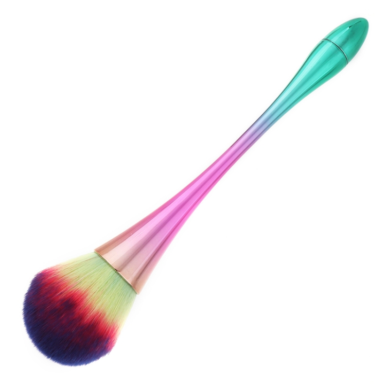 Single Small Waist Makeup Brush Nail Powder Dust Blush Loose Powder Brush, Specification: Pink Green Gradient Rod
