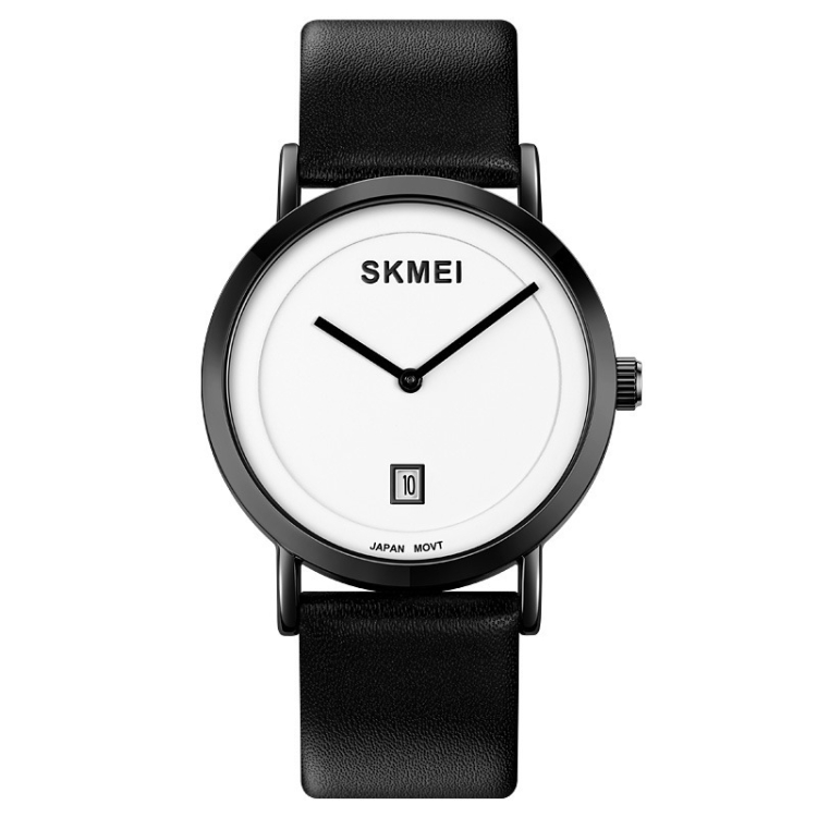 SKMEI 1907 Multifunctional Men 30M Waterproof Fashion Quartz Digital Wrist Watch(Black White)
