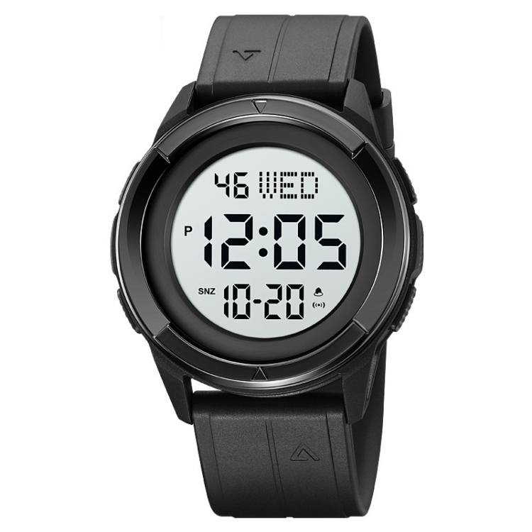 SKMEI 2047 Multifunctional Men 50M Waterproof Sports Digital Wrist Watch(Black+White)