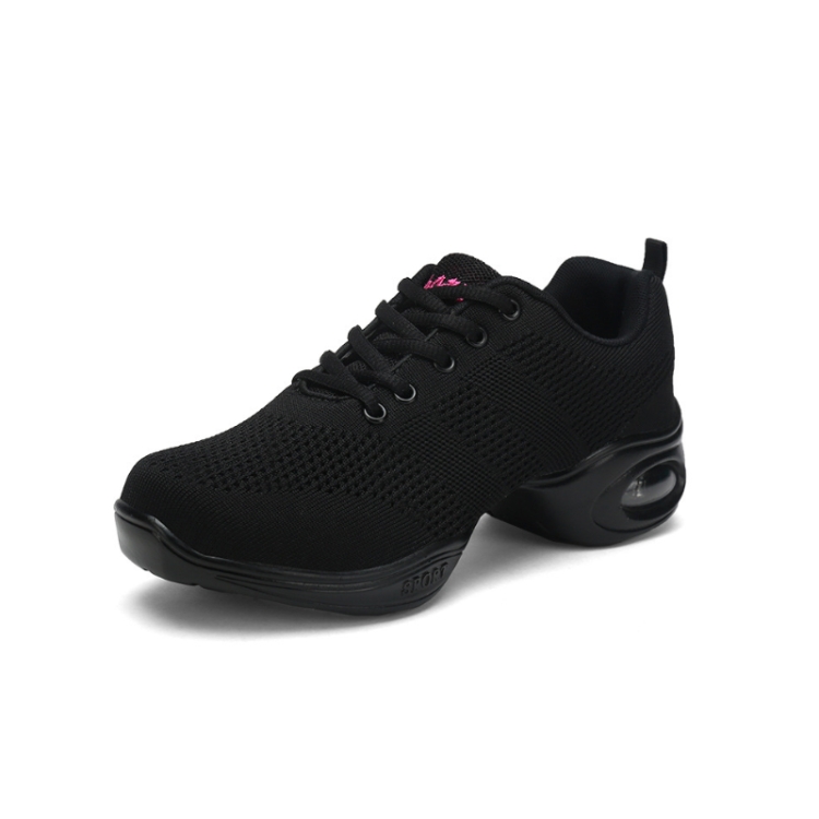 Soft Bottom Mesh Breathable Modern Dance Shoes Heightening Shoes for Women, Shoe Size:39(876 Black)