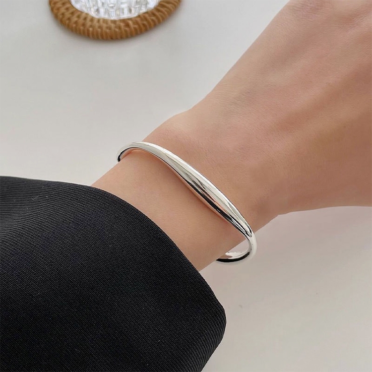 Sterling Silver Vintage Open Bracelet Hand Decoration, Specification:SL0259