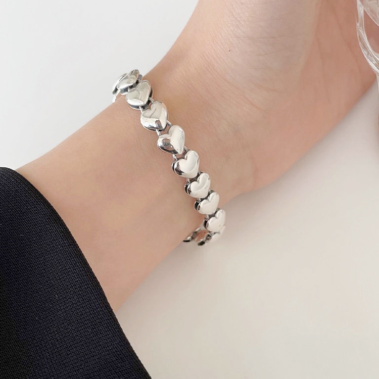Sterling Silver Vintage Open Bracelet Hand Decoration, Specification:SL0460