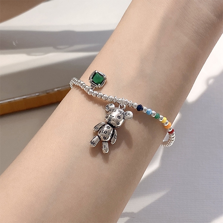 Sterling Silver Vintage Open Bracelet Hand Decoration, Specification:SL0662