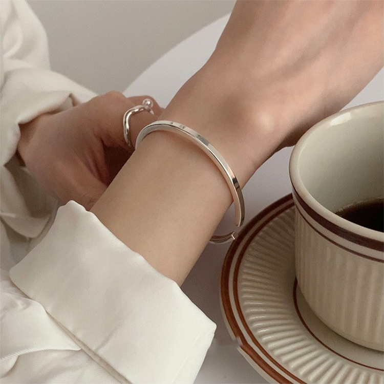 Sterling Silver Vintage Open Bracelet Hand Decoration, Specification:SL0812