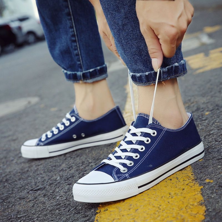 Students All Match Retro Sneakers Canvas Shoes, Color: Classic Dark Blue(40 Male)