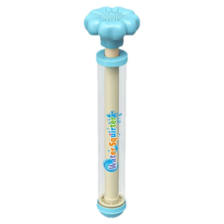 Summer Beach Portable Fireworks Splashing Spray Pull-out Water Gun(Blue)