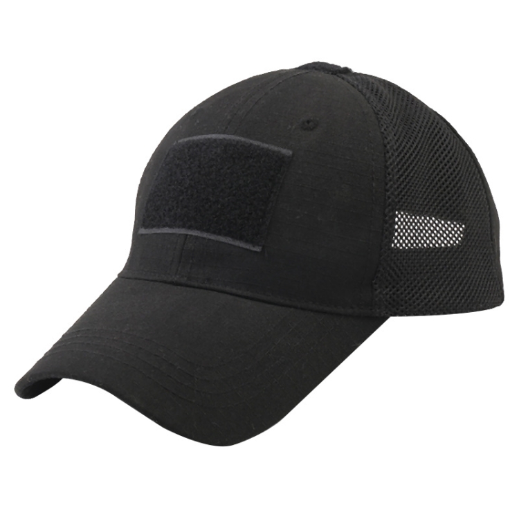 Summer Camouflage Baseball Mesh Cap Sports Sunshade Cap, Size: Free Size(Black)