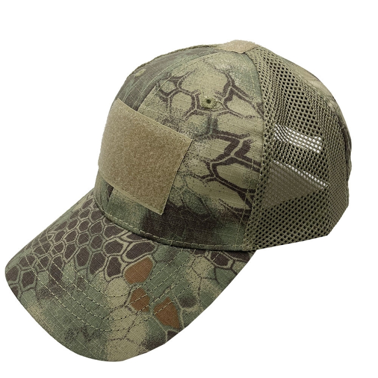 Summer Camouflage Baseball Mesh Cap Sports Sunshade Cap, Size: Free Size(Green Python Pattern)
