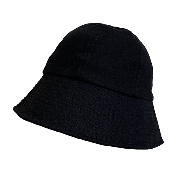 Summer Thin Fisherman Hat Women Sun Cap Hundred Face Shade Sun Basin Hat, Size: M(Black)