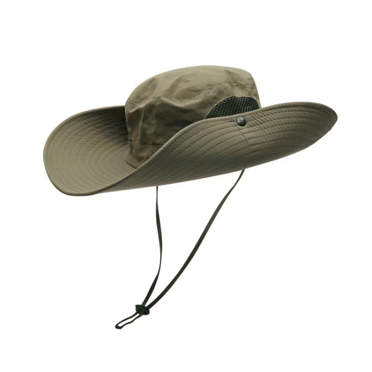 Super Wide Brim Bucket Hat Cowboy Cap Fishing Hat For Men & Women(Army Green)