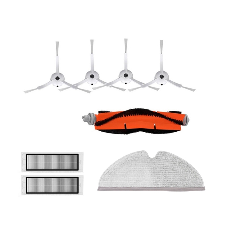 Sweeping Robot Accessories For Xiaomi Mijia/Roborock, Specification: Main Brush+Side Brush+Filter+Rags