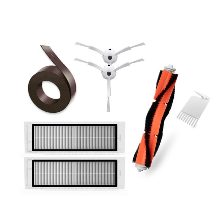 Sweeping Robot Accessories For Xiaomi Mijia/Roborock, Specification: Main Brush+Side Brush+Filter+Virtual Wall